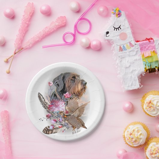 German Wirehaire Pointer Papieren Bordje (Feest)