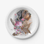 German Wirehaire Pointer Papieren Bordje (Voorkant)