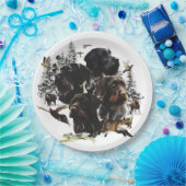 German Wirehaire Pointer Papieren Bordje (Feest)