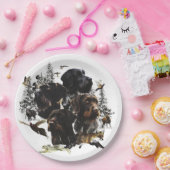 German Wirehaire Pointer Papieren Bordje (Feest)