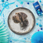 German Wirehaire Pointer Papieren Bordje (Feest)