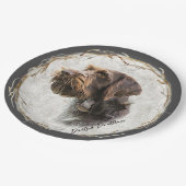 German Wirehaire Pointer Papieren Bordje (Gekanteld)