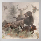 German Wirehaire Pointer Poster (Voorkant)