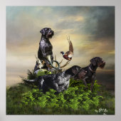 German Wirehaire Pointer Poster (Voorkant)