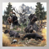 German Wirehaire Pointer Poster (Voorkant)