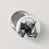German Wirehaire Pointer Ronde Button 3,2 Cm (Voorkant /achterkant)