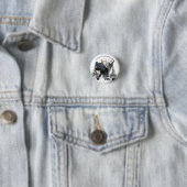 German Wirehaire Pointer Ronde Button 3,2 Cm (In situ)
