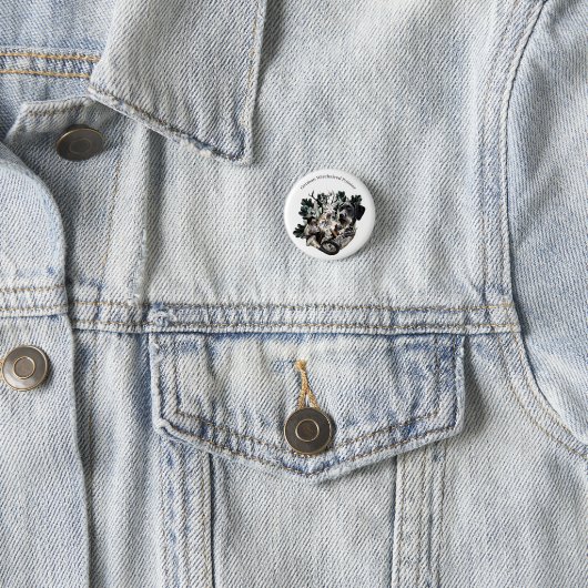 German Wirehaire Pointer Ronde Button 3,2 Cm (In situ)