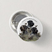 German Wirehaire Pointer Ronde Button 3,2 Cm (Voorkant /achterkant)