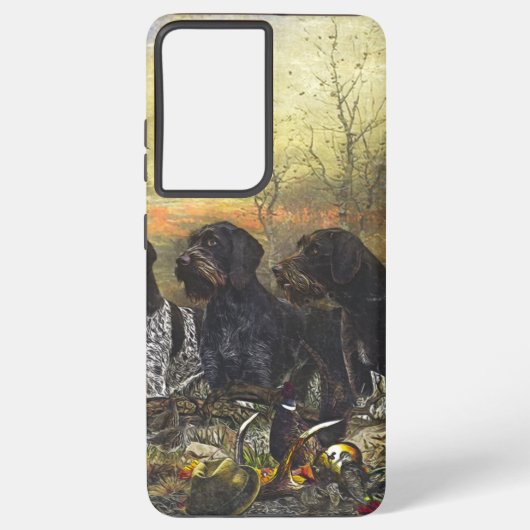 German Wirehaire Pointer Samsung Galaxy Hoesje (Achterkant)