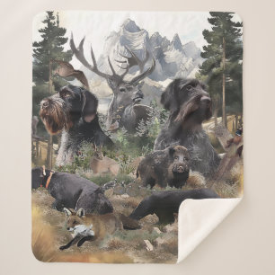 German Wirehaire Pointer Sherpa Deken