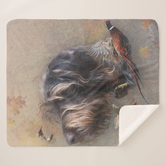 German Wirehaire Pointer Sherpa Deken (Voorkant (horizontaal))
