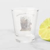 German Wirehaire Pointer Shot Glas (Achterkant)
