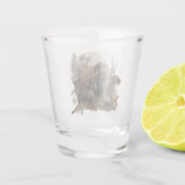 German Wirehaire Pointer Shot Glas (Achterkant)