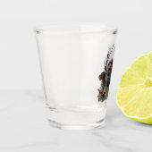 German Wirehaire Pointer Shot Glas (Links)