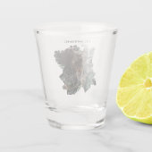 German Wirehaire Pointer Shot Glas (Achterkant)