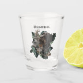 German Wirehaire Pointer Shot Glas (Voorkant)