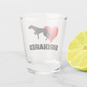 German Wirehaire Pointer Shot Glas (Achterkant)