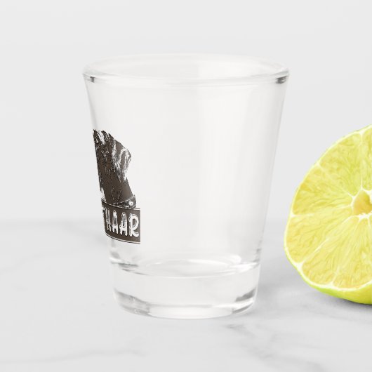 German Wirehaire Pointer Shot Glas (Rechts)