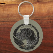 German Wirehaire Pointer Sleutelhanger (Achterkant)