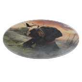 German Wirehaire Pointer Snijplank (Hoek)