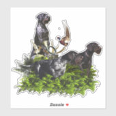 German Wirehaire Pointer Sticker (Vel)