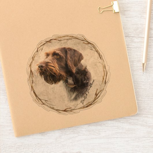 German Wirehaire Pointer Sticker (Notitieboek)