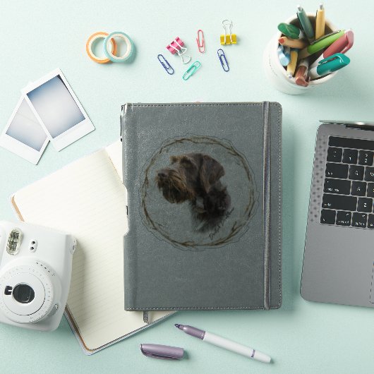 German Wirehaire Pointer Sticker (iPad Cover)