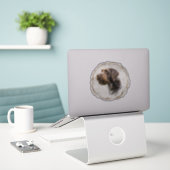 German Wirehaire Pointer Sticker (Laptop op bureau)
