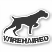 German Wirehaire Pointer Sticker (Voorkant)