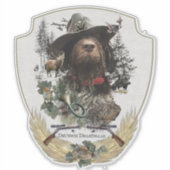 German Wirehaire Pointer Sticker (Voorkant)