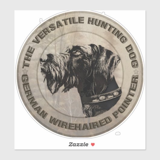 German Wirehaire Pointer Sticker (Vel)