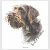 German Wirehaire Pointer Sticker (Vel)