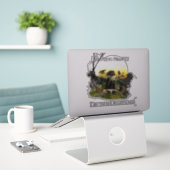 German Wirehaire Pointer Sticker (Laptop op bureau)