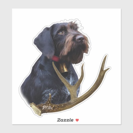 German Wirehaire Pointer Sticker (Vel)