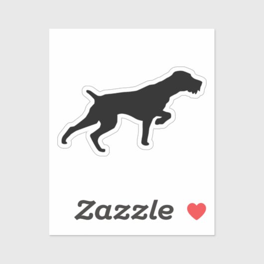 German Wirehaire Pointer Sticker (Vel)