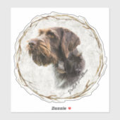German Wirehaire Pointer Sticker (Vel)