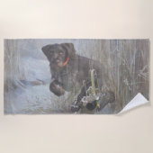German Wirehaire Pointer Strandlaken (Voorkant)
