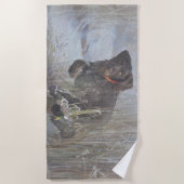 German Wirehaire Pointer Strandlaken (Voorkant)