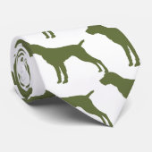 German Wirehaire Pointer Stropdas (Opgerold)