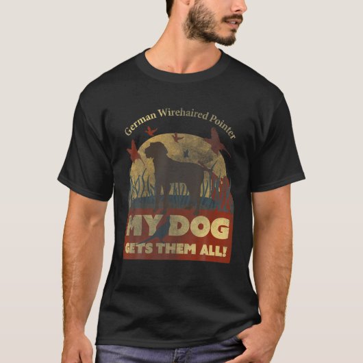 German Wirehaire Pointer T-shirt (Voorkant)