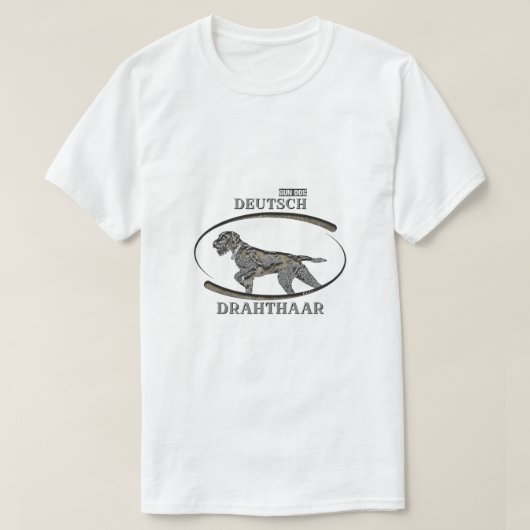German Wirehaire Pointer T-shirt (Design voorkant)
