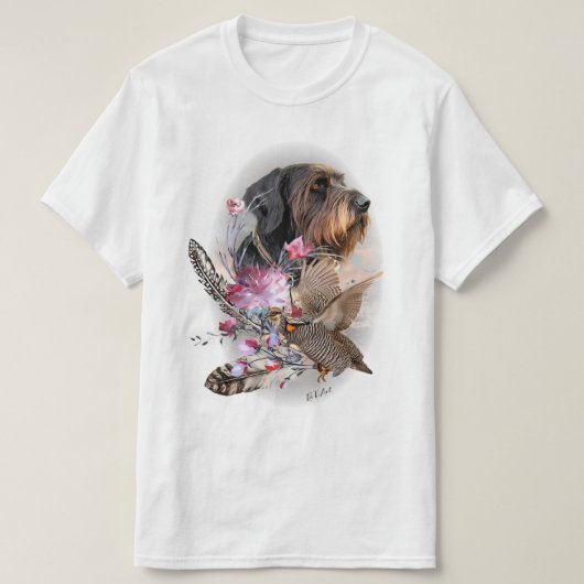 German Wirehaire Pointer T-shirt (Design voorkant)