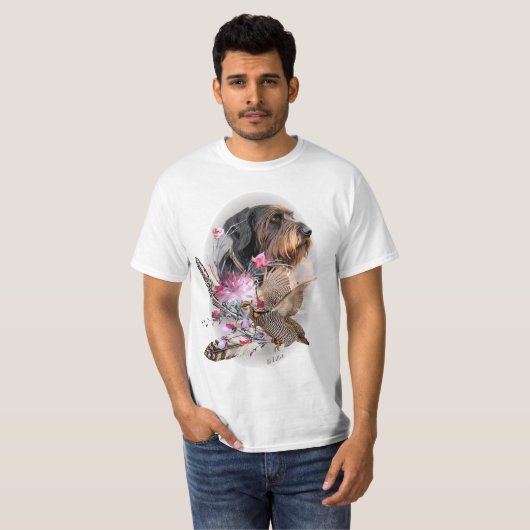 German Wirehaire Pointer T-shirt (Voorkant volledig)