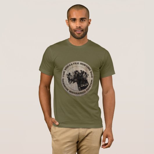 German Wirehaire Pointer T-shirt (Voorkant volledig)