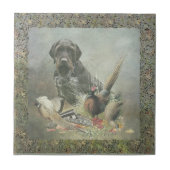 German Wirehaire Pointer Tegeltje (Voorkant)