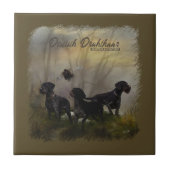 German Wirehaire Pointer Tegeltje (Voorkant)