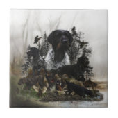 German Wirehaire Pointer Tegeltje (Voorkant)