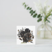 German Wirehaire Pointer Vierkante Visitekaartje (Staand voorkant)