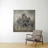 German Wirehaire Pointer Wandkleed (In situ)